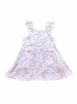 [2/3y] Sleeveless Pink Floral Dress