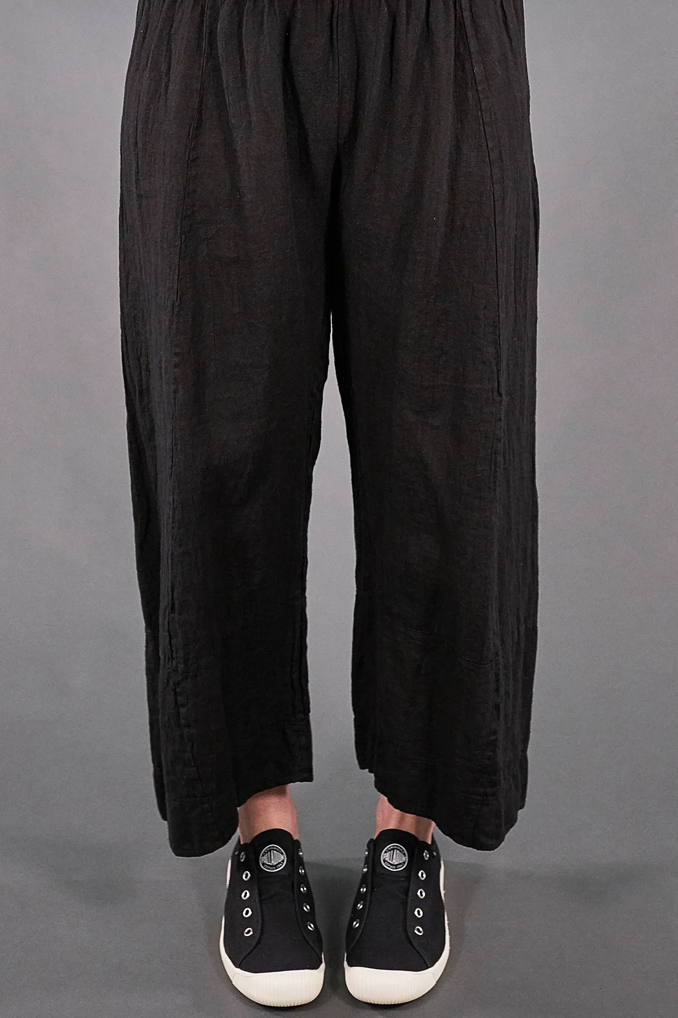 3294 Elegant Linen Pant Black-U
