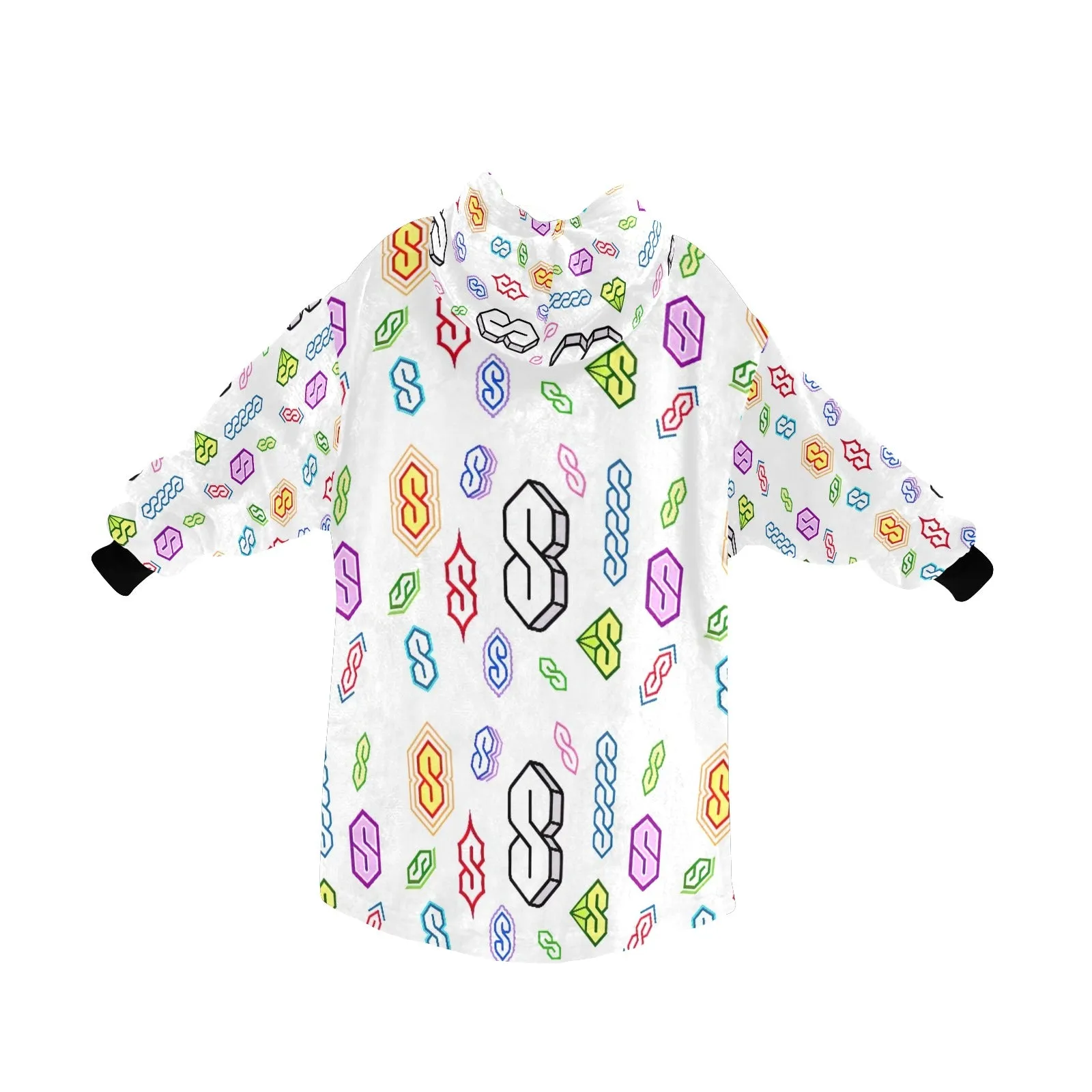 90s Graffiti Super S Blanket Hoodie for Men