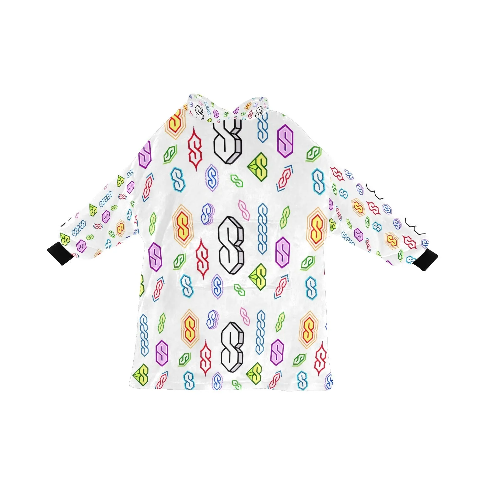 90s Graffiti Super S Blanket Hoodie for Men