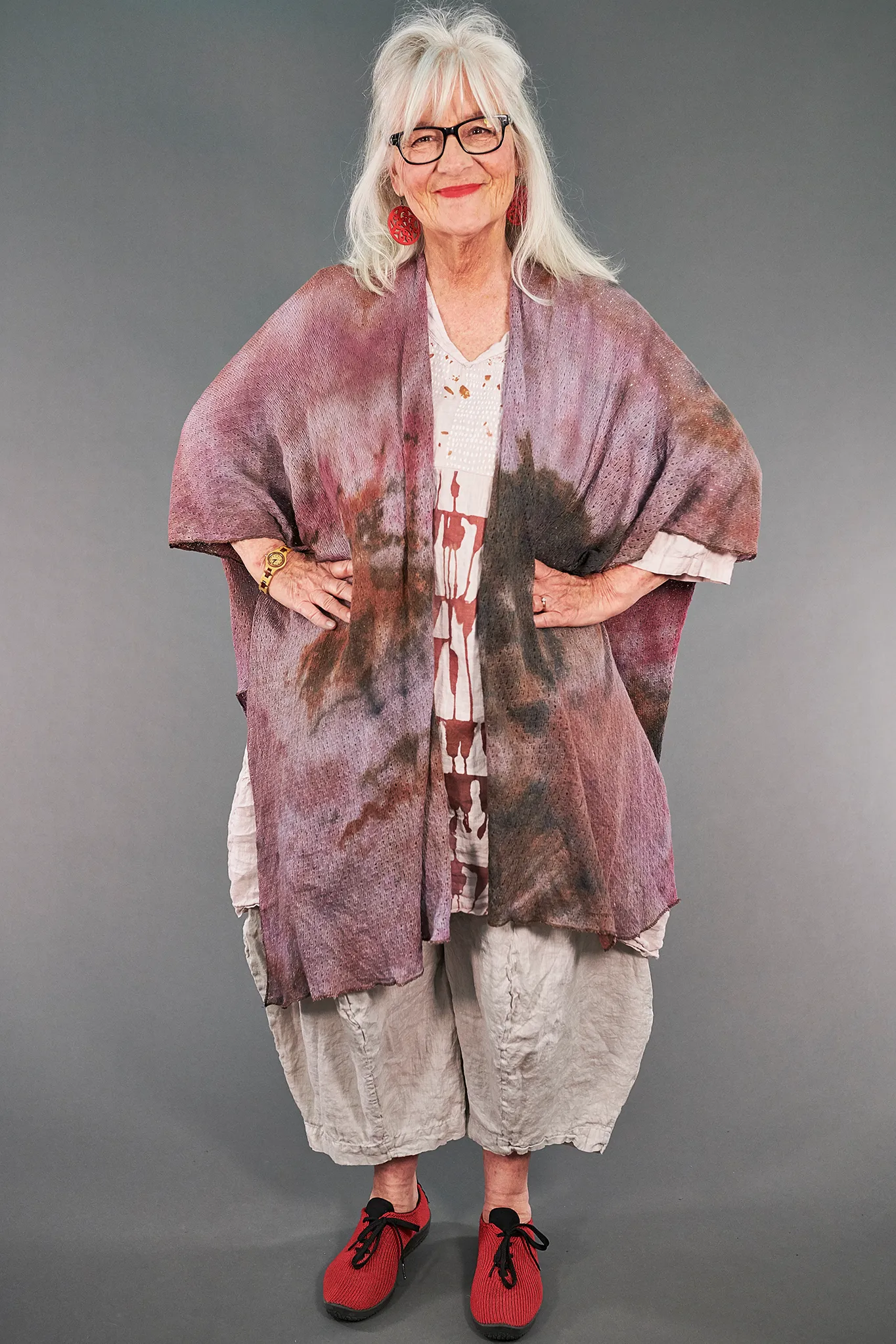 9511 Kimono Wrap Pink Agate