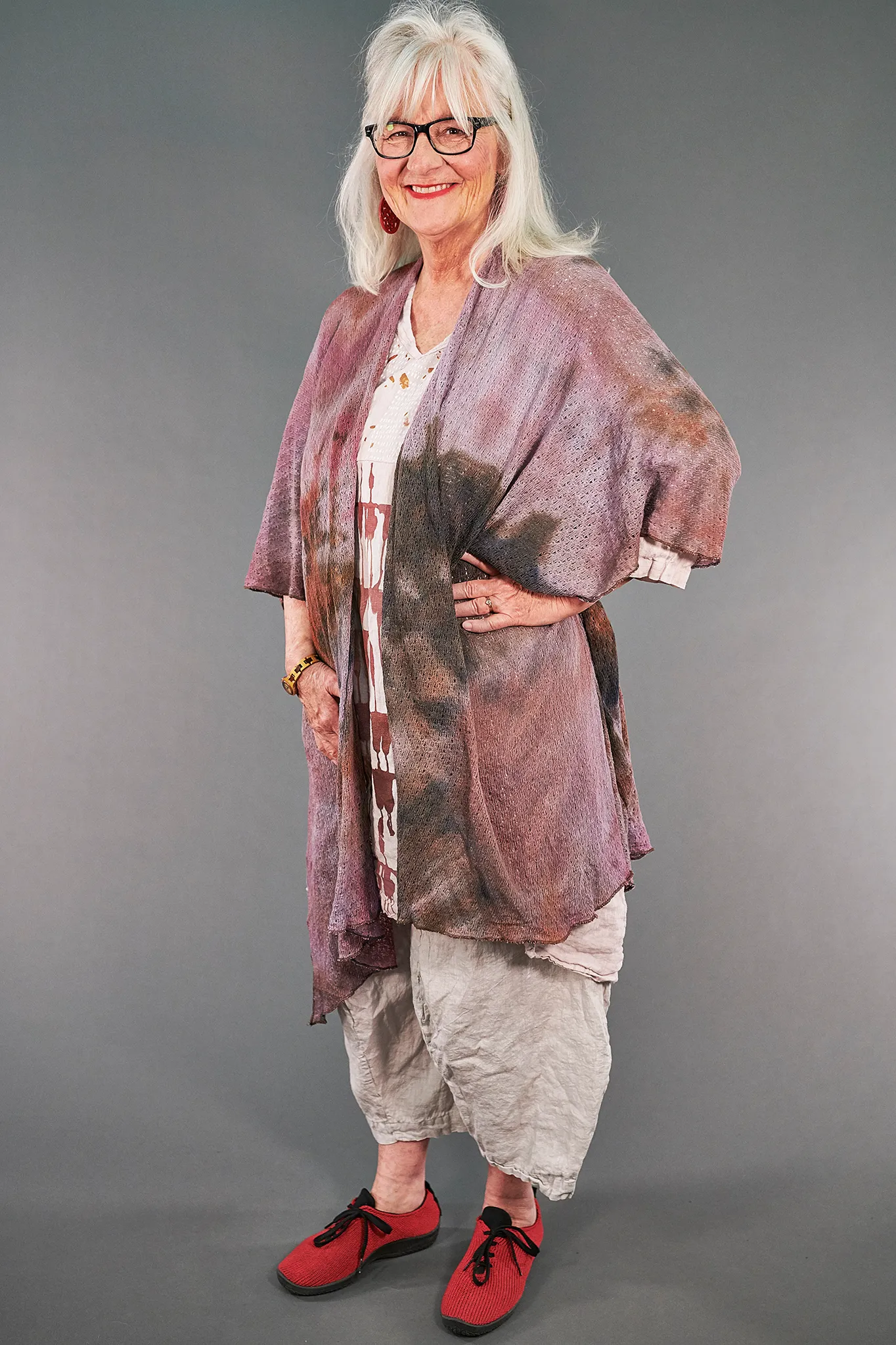 9511 Kimono Wrap Pink Agate