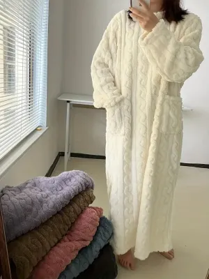 Abigail™ - Cozy Jacquard Fleece Winter Dress