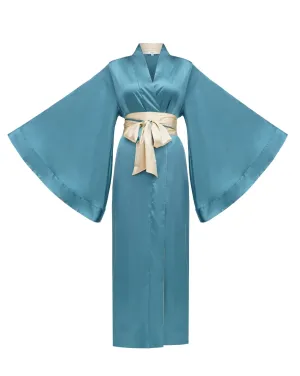 Accent Kimono Satin Robe