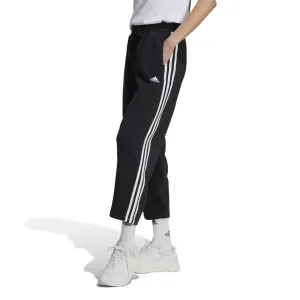Adidas Womens 3-Stripe Fleece Open Hem Pants