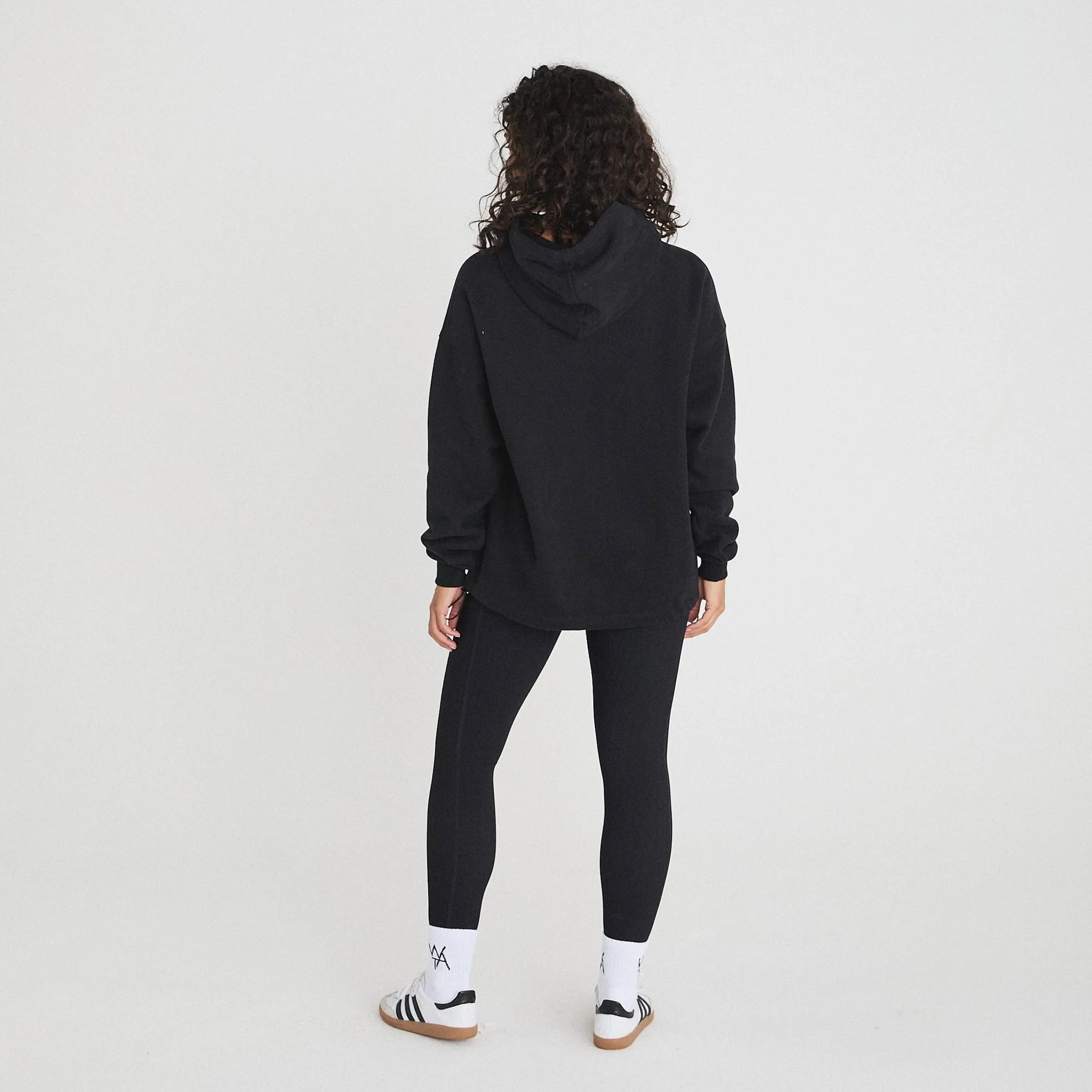 ADJUSTABLE HEM HOODIE - CARBON