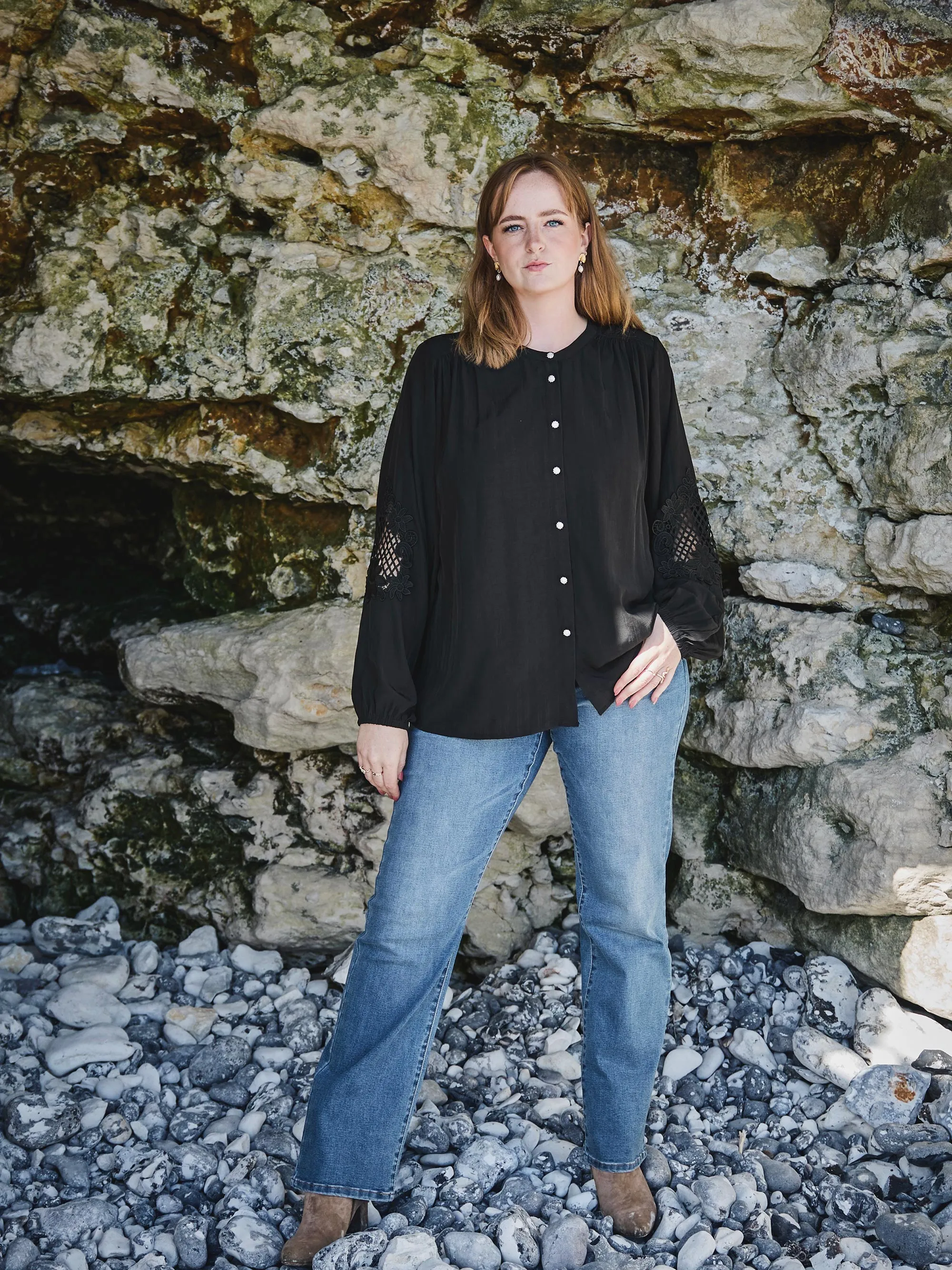 ALMA BLOUSE - Black