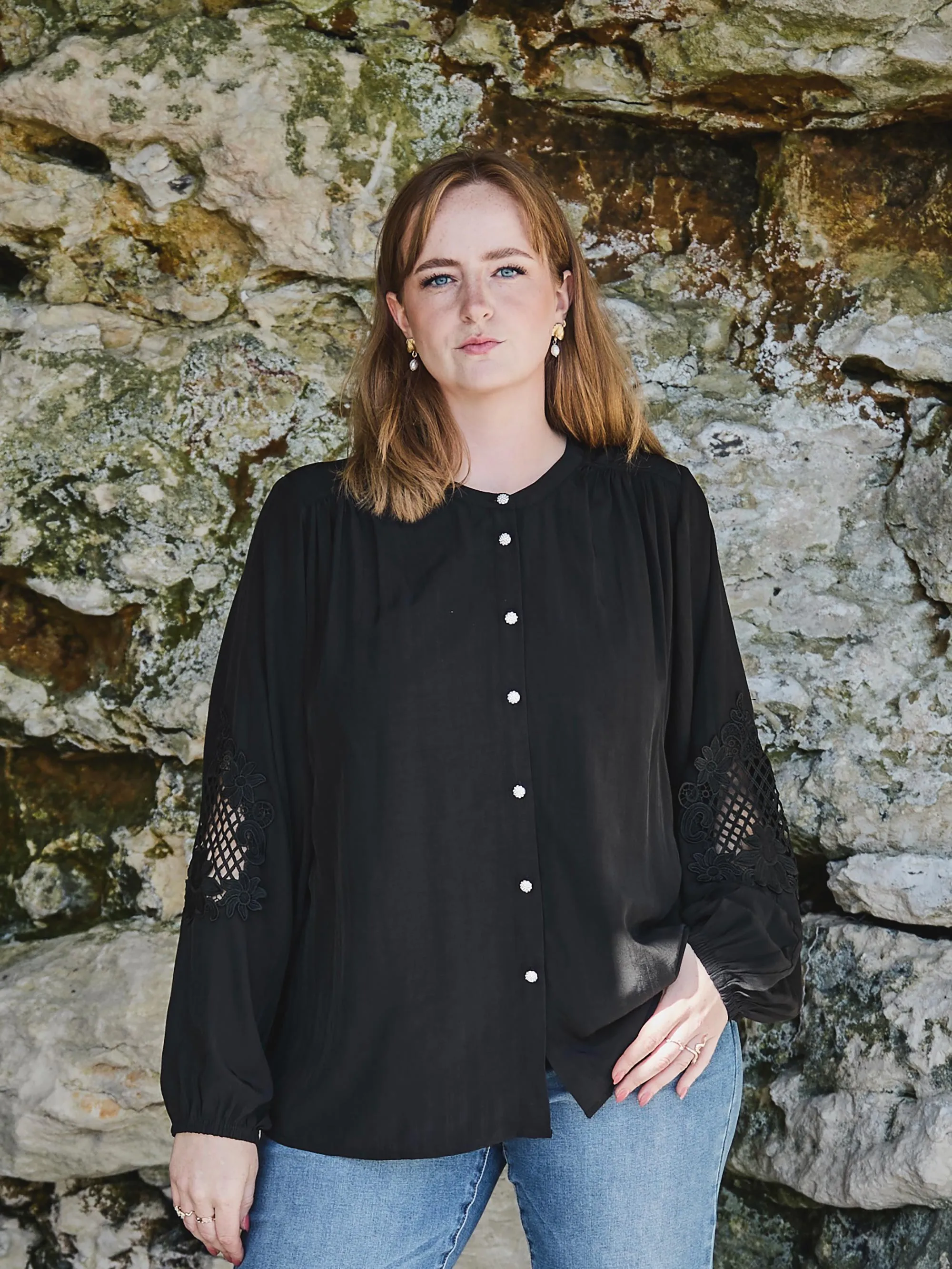 ALMA BLOUSE - Black