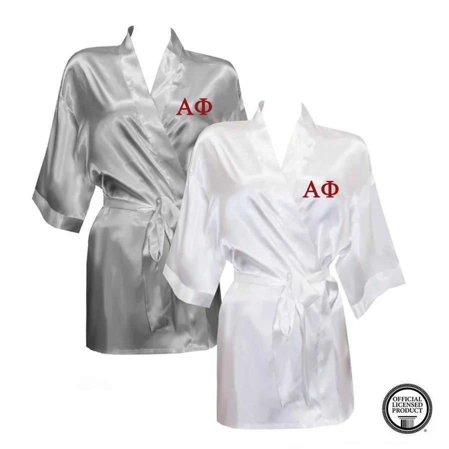 Alpha Phi Satin Robe