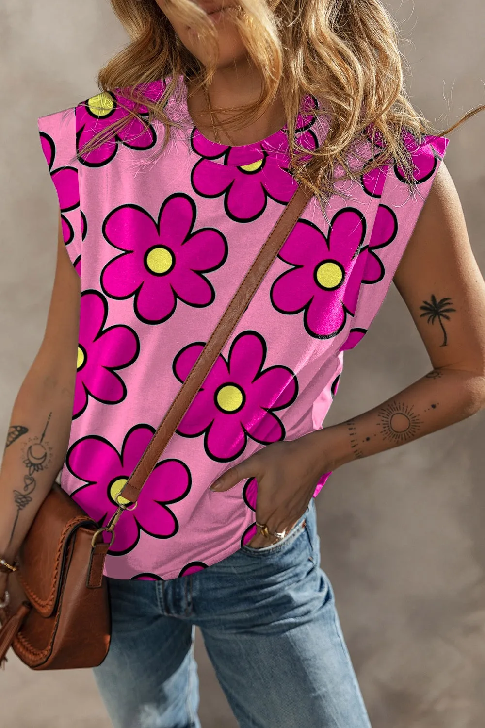 Anastasia  Round Neck Cap Sleeve T-Shirt