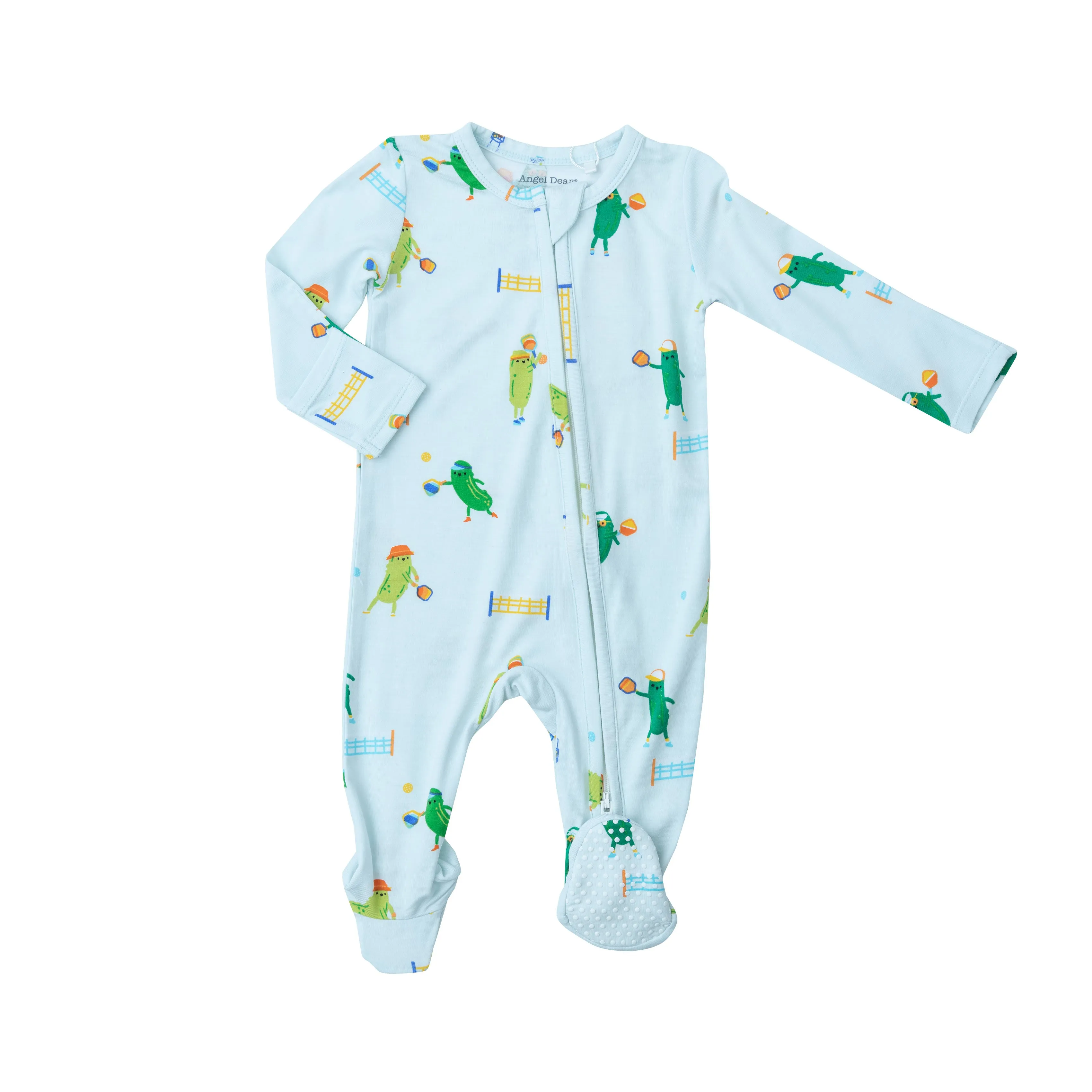 Angel Dear Pickleball Pickle 2-Way Zipper Footie