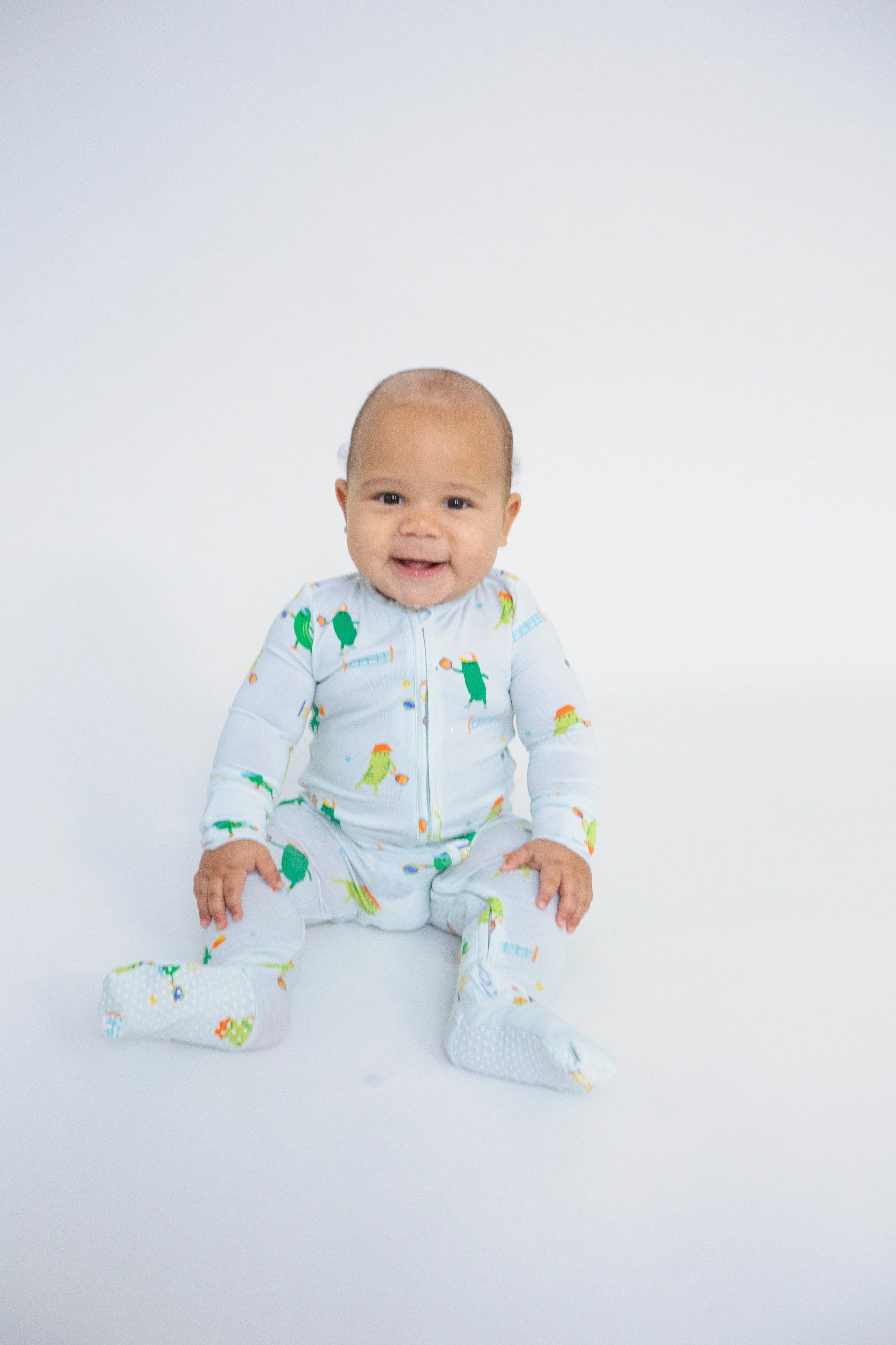 Angel Dear Pickleball Pickle 2-Way Zipper Footie