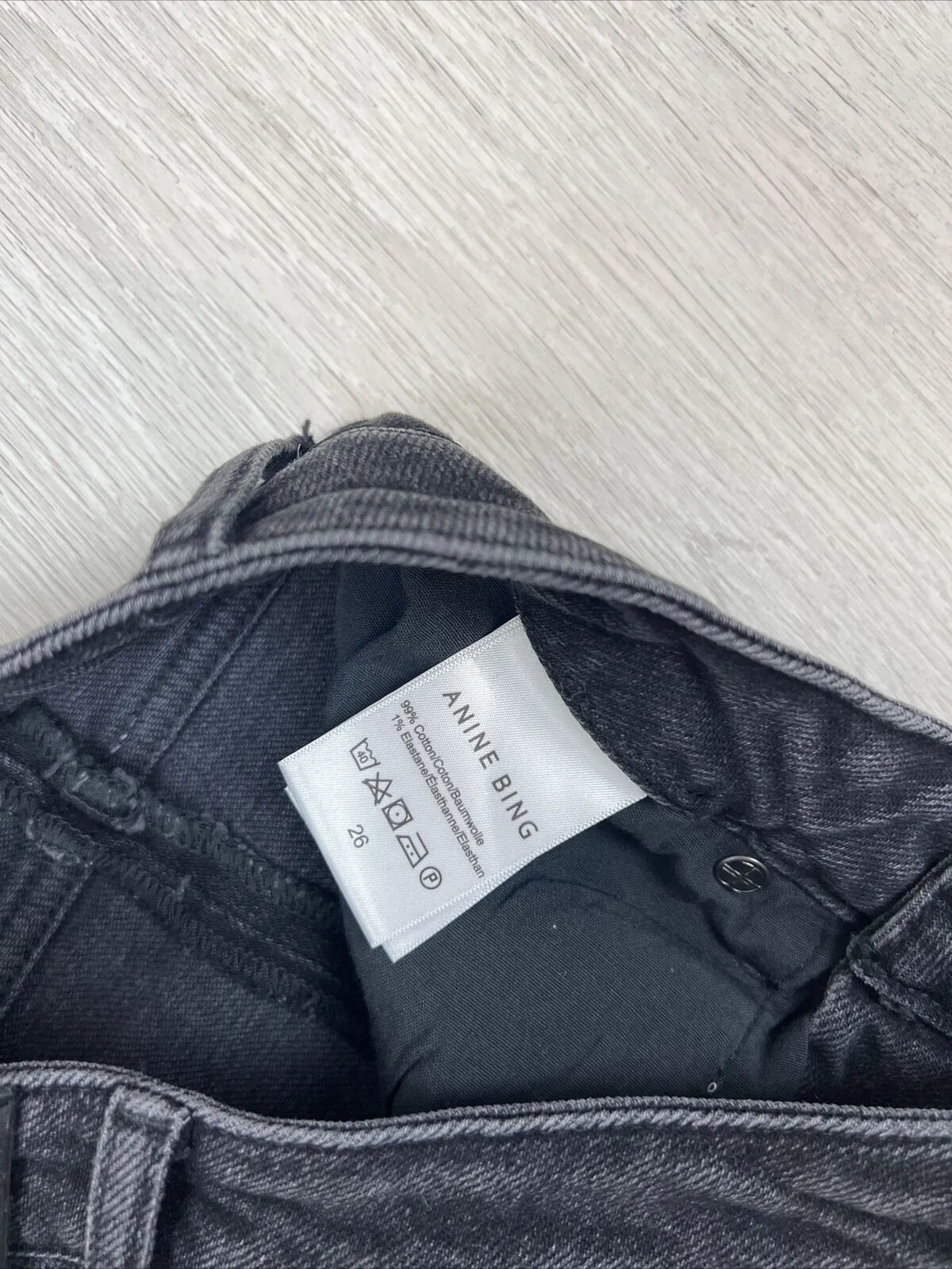 Anine Bing Wimens Black Skinny Jeans Size 26