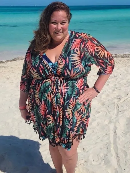 Annalise Plus Size Chiffon Kimono