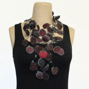 Annemieke Broenink Necklace, Kimono, Dark Burgundy