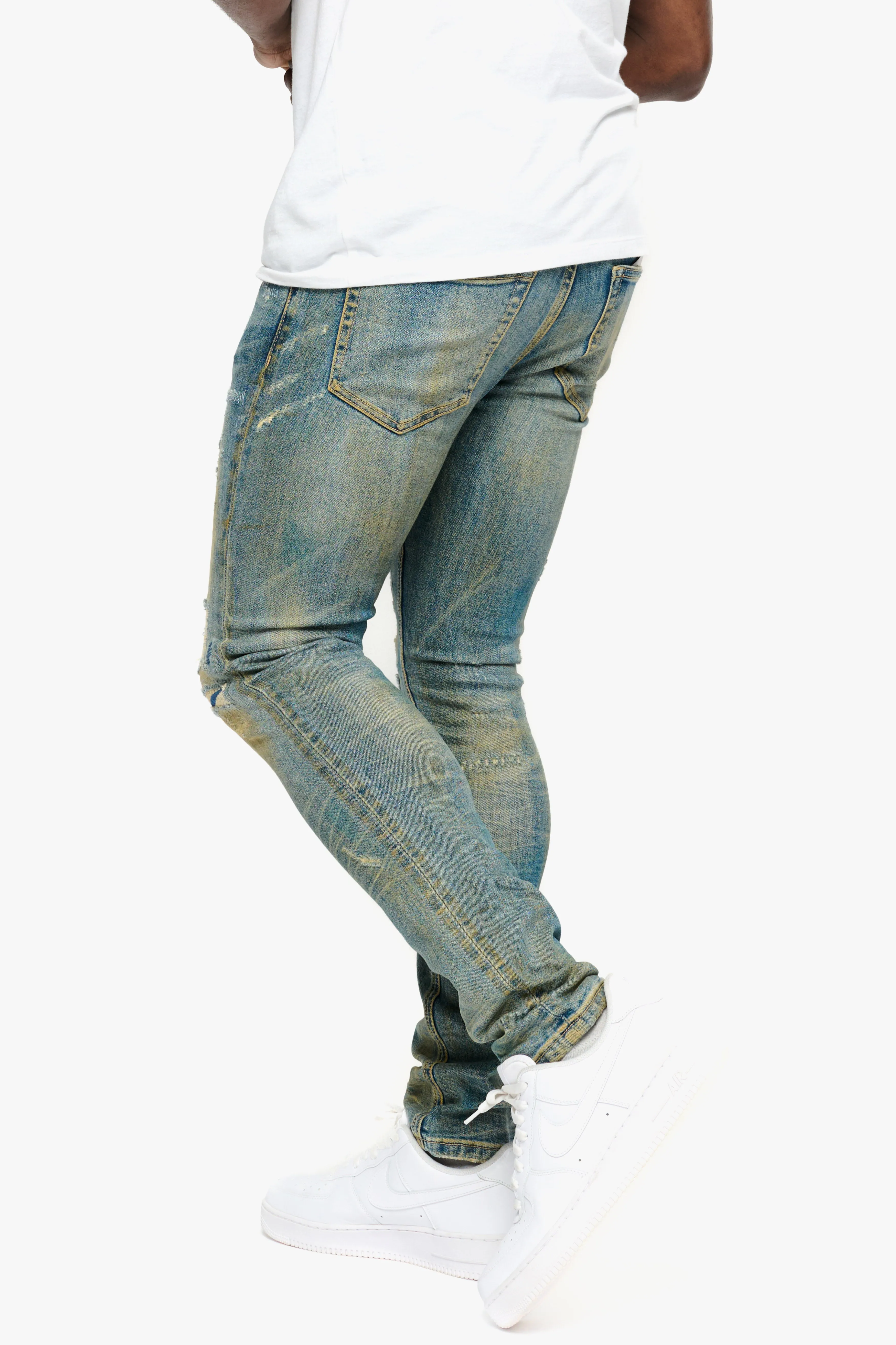 ANOM SKINNY FIT "HOTIZAN" BLUE