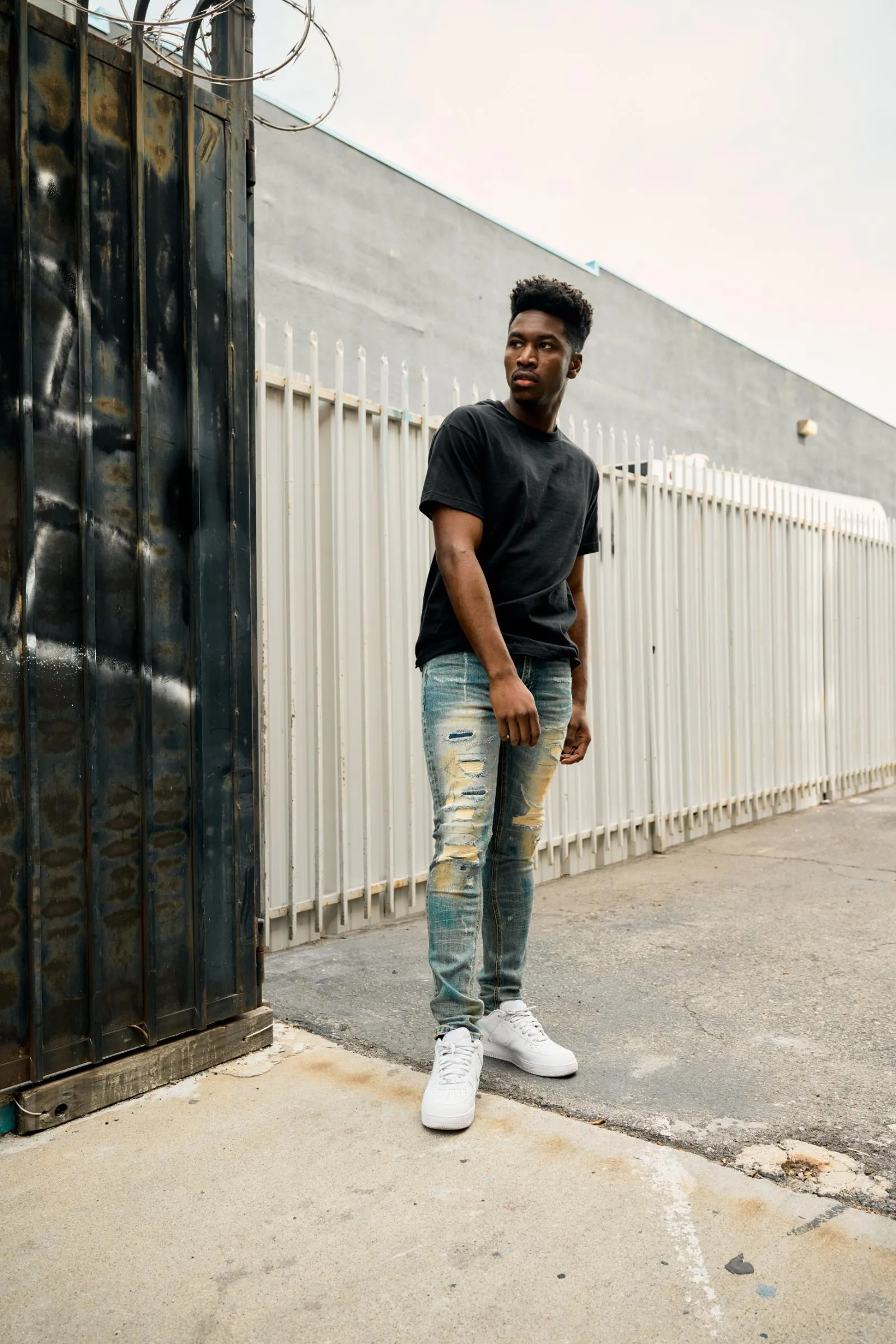 ANOM SKINNY FIT "HOTIZAN" BLUE