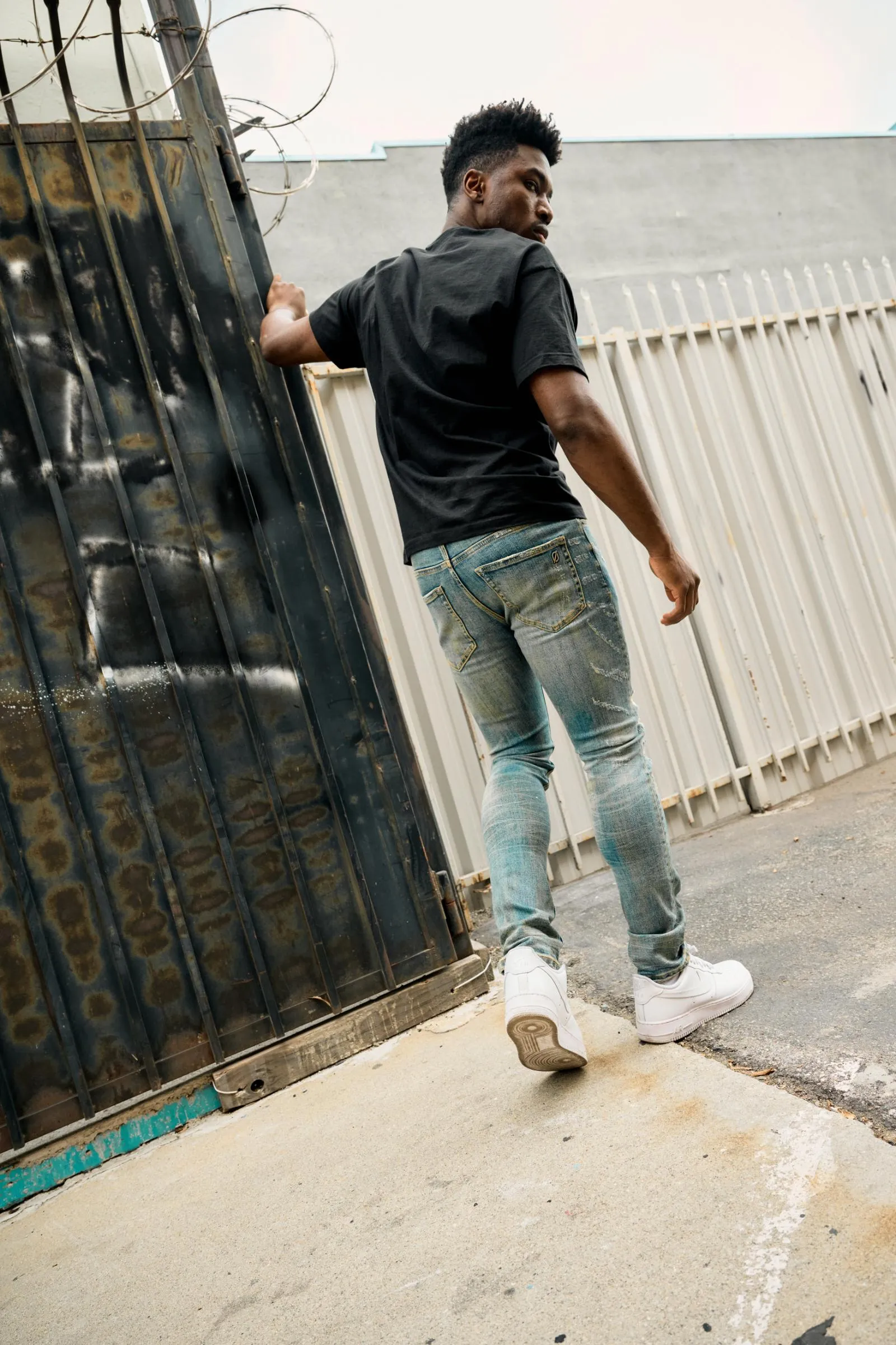 ANOM SKINNY FIT "HOTIZAN" BLUE