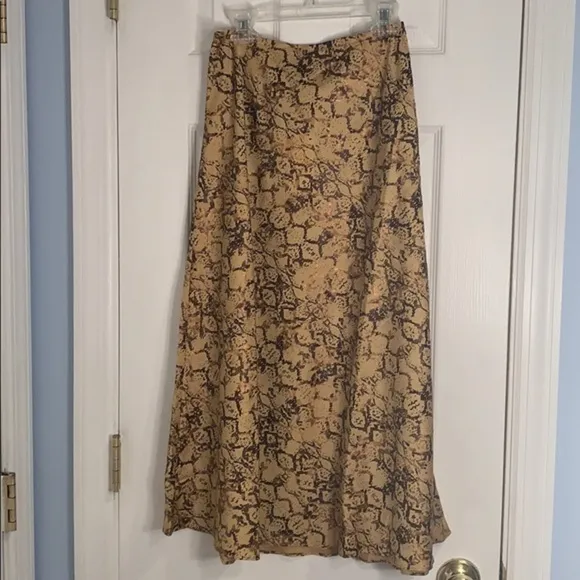 Anthropologie Current Air Harmony Metallic Skirt