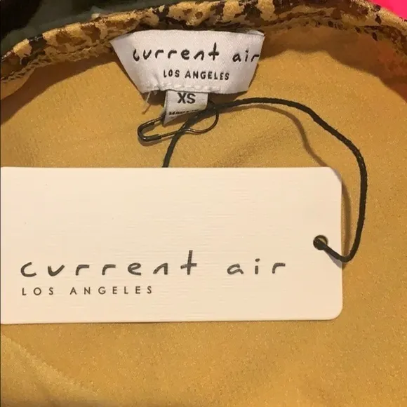 Anthropologie Current Air Harmony Metallic Skirt