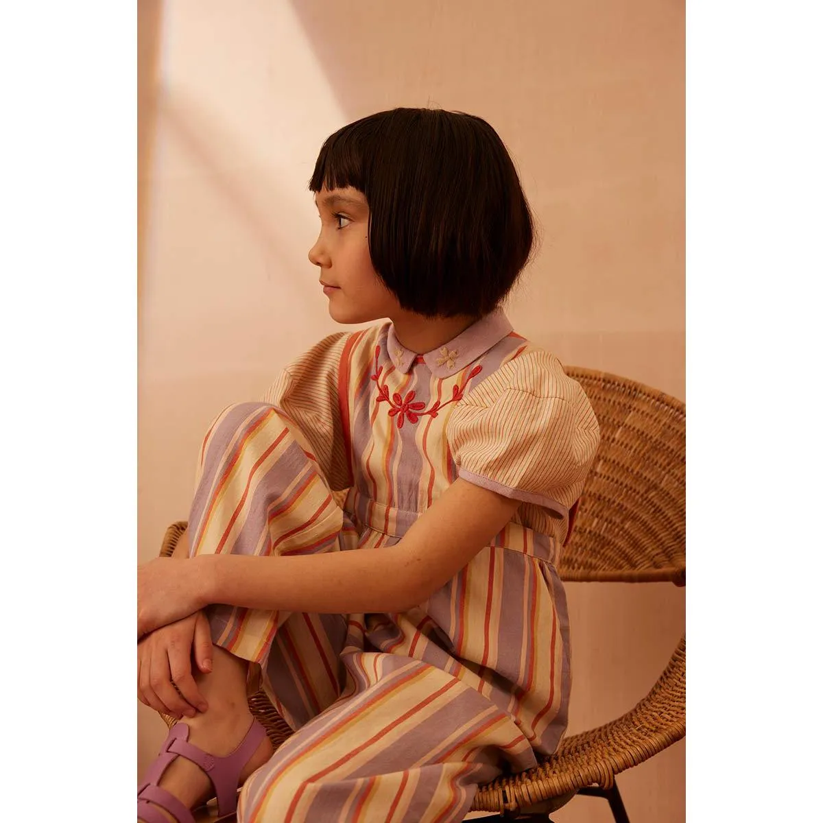 Apolina - Bobbi dungarees - Rustrel Stripe