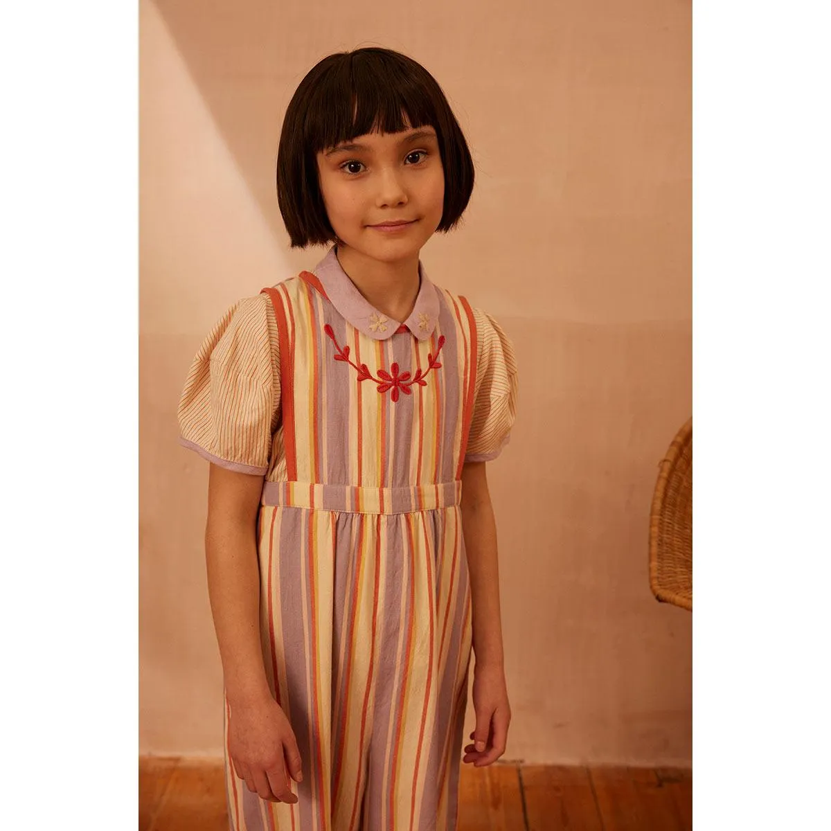 Apolina - Bobbi dungarees - Rustrel Stripe