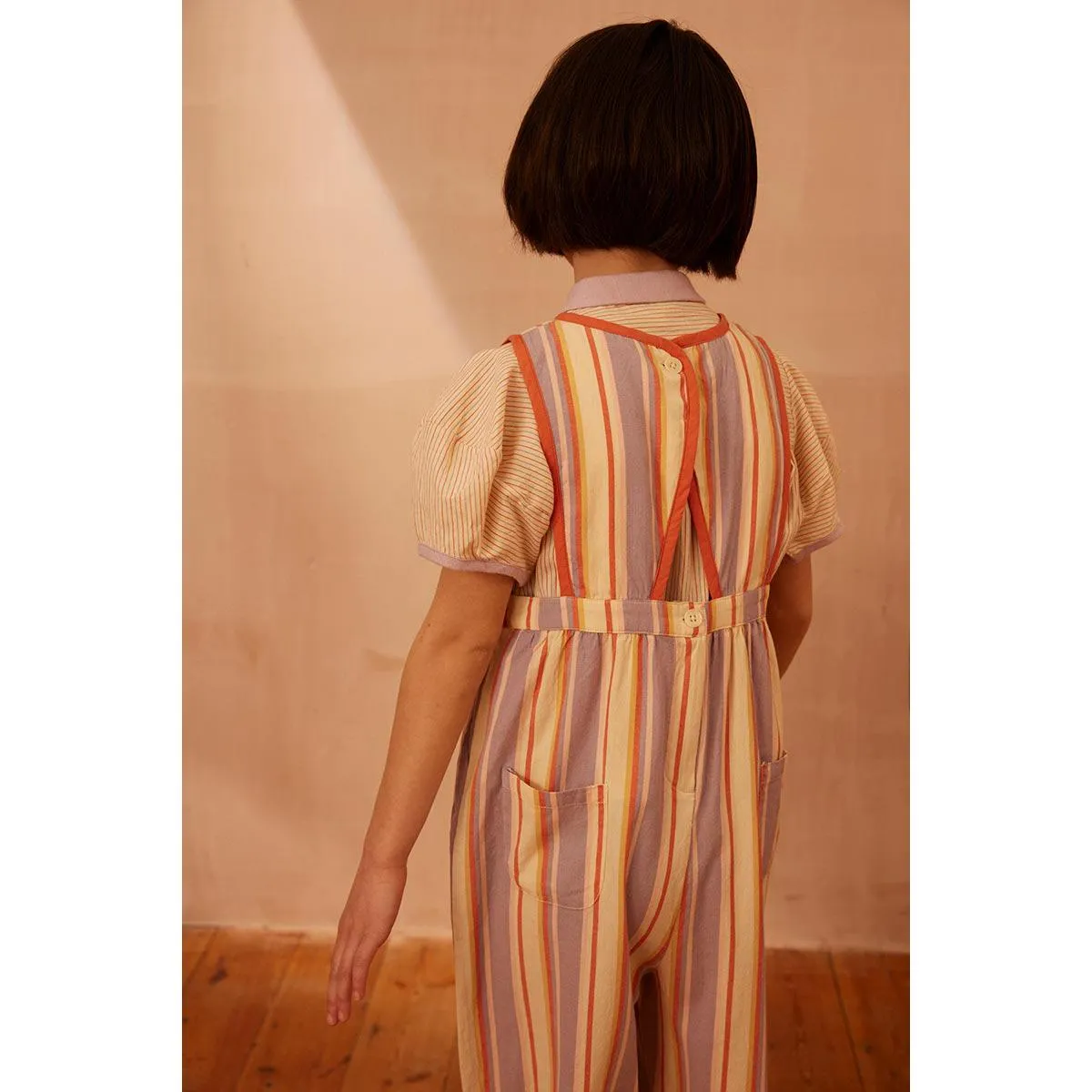 Apolina - Bobbi dungarees - Rustrel Stripe