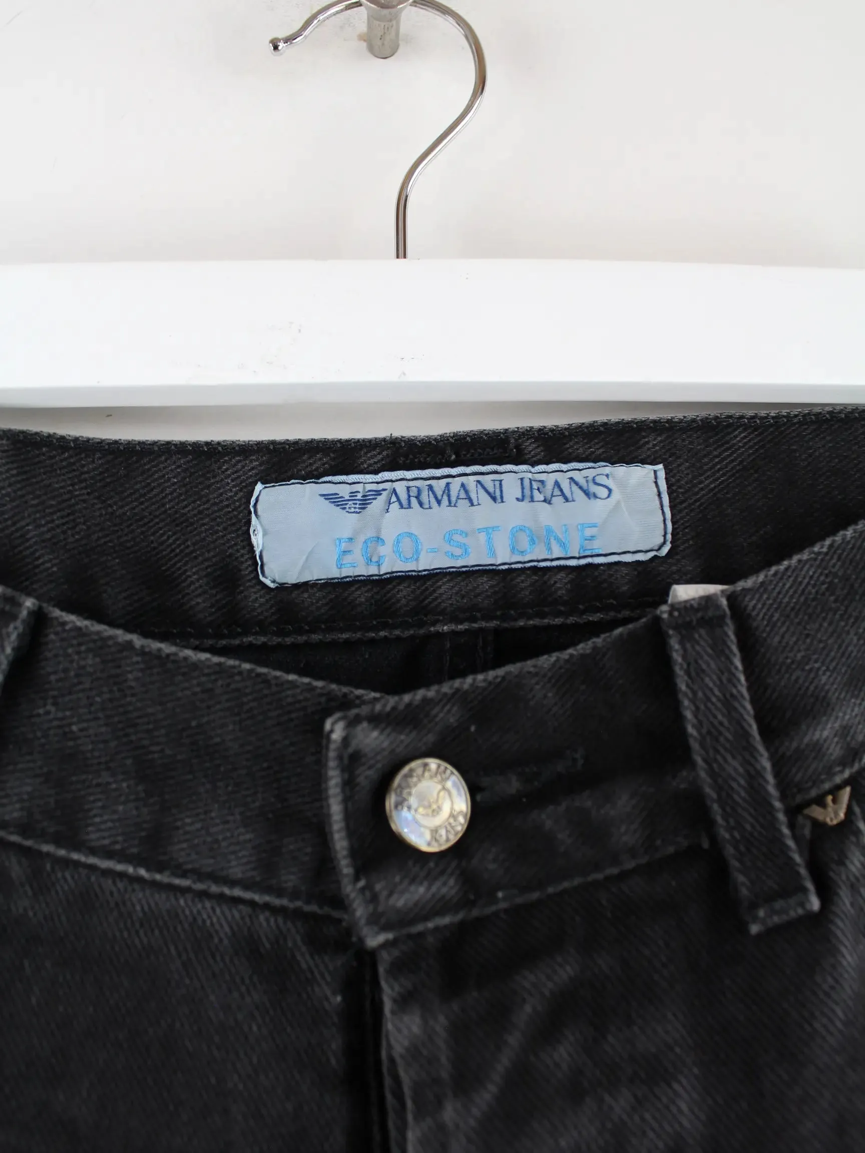 Armani y2k Eco Stone Jeans Schwarz W L