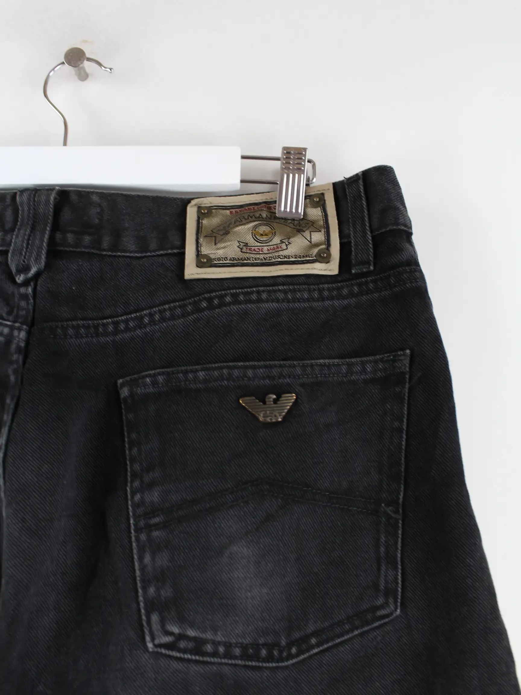 Armani y2k Eco Stone Jeans Schwarz W L