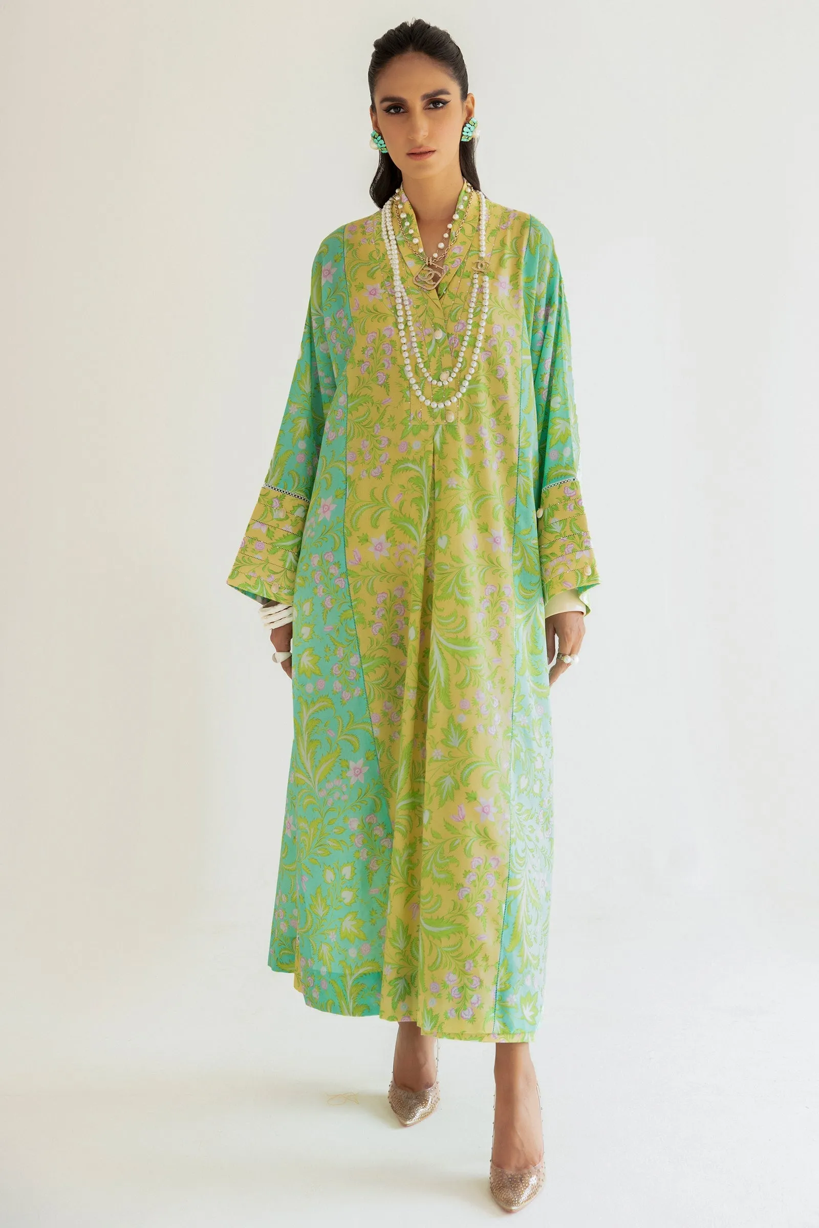 AVA (ZRW-20914) | Zaha RTW Poplin Collection 2023 | Stitched Lawn Cambric Cotton Suits
