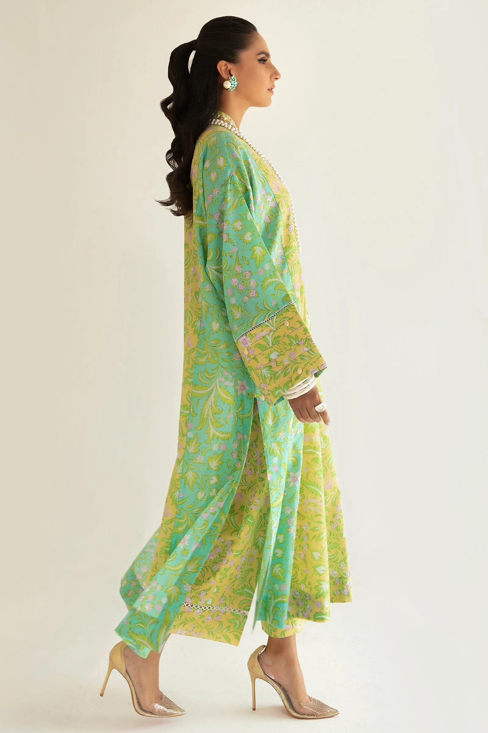 AVA (ZRW-20914) | Zaha RTW Poplin Collection 2023 | Stitched Lawn Cambric Cotton Suits