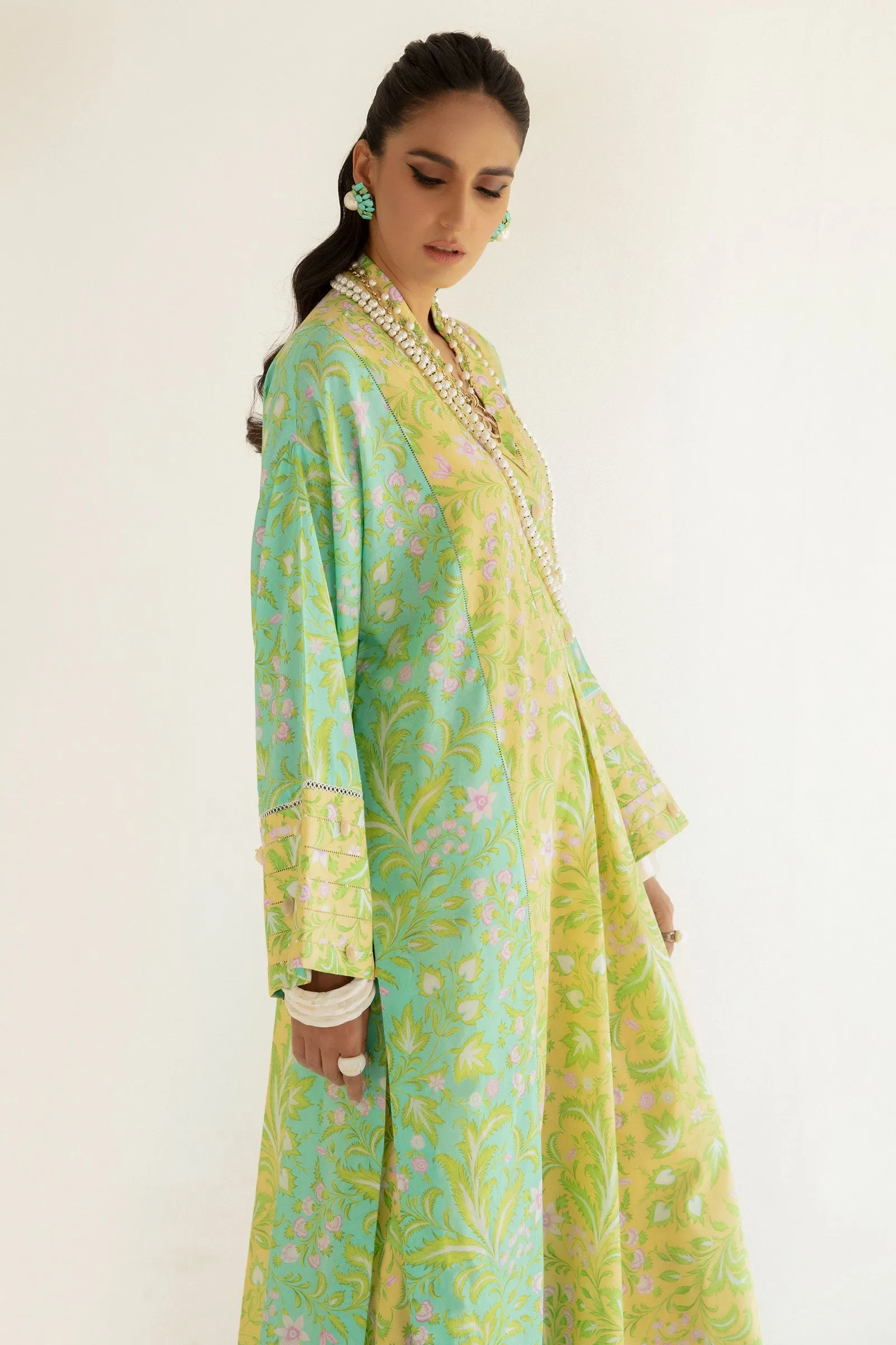 AVA (ZRW-20914) | Zaha RTW Poplin Collection 2023 | Stitched Lawn Cambric Cotton Suits