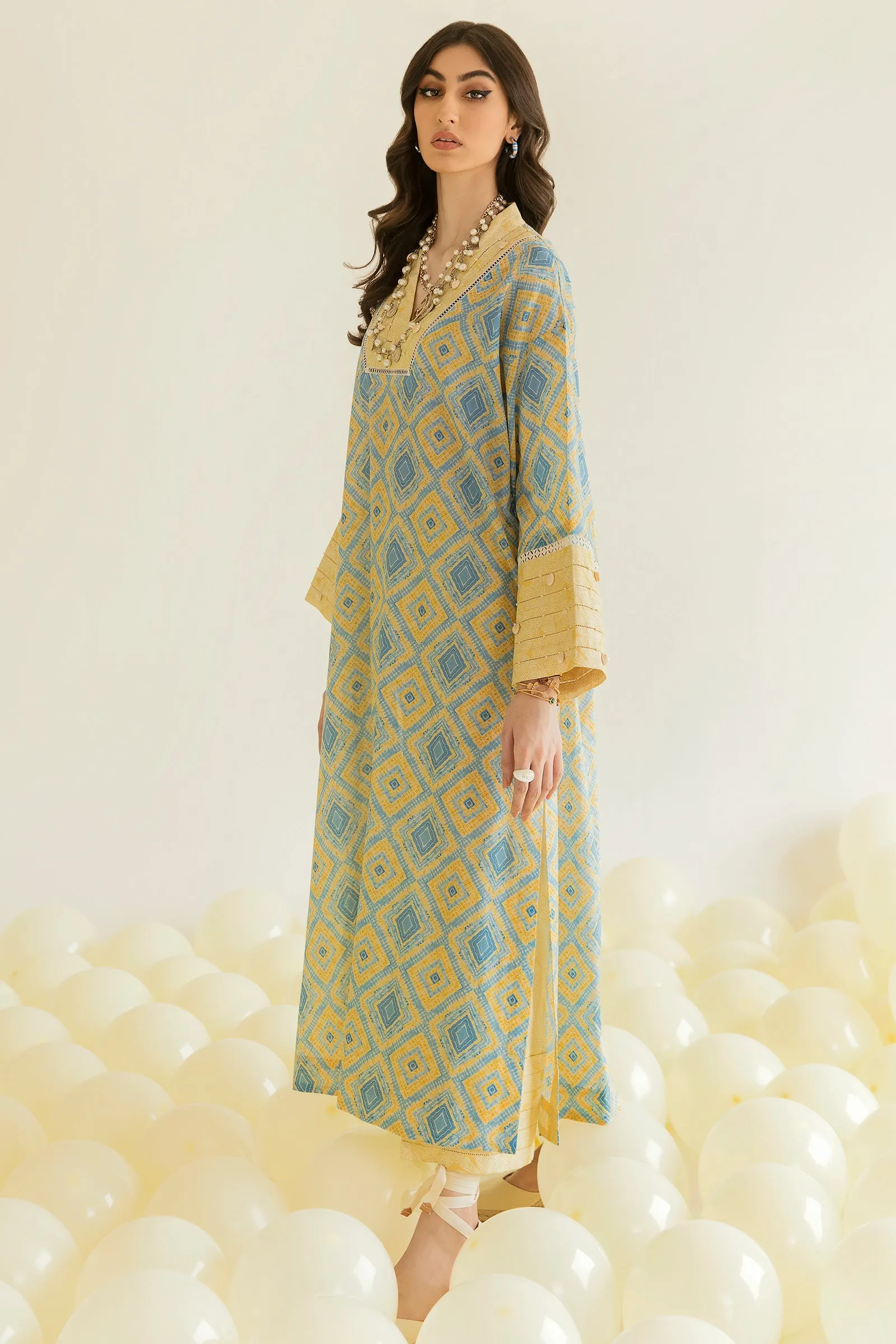 AYLIN (ZRW-20913) | Zaha RTW Poplin Collection 2023 | Stitched Lawn Cambric Cotton Suits
