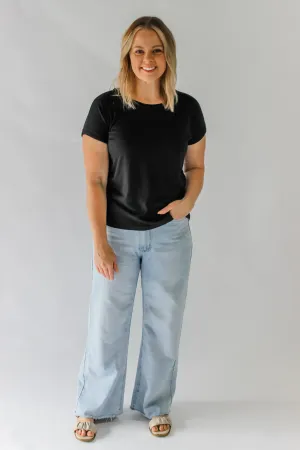 BASIC LOUNGEWEAR TEE - BLACK