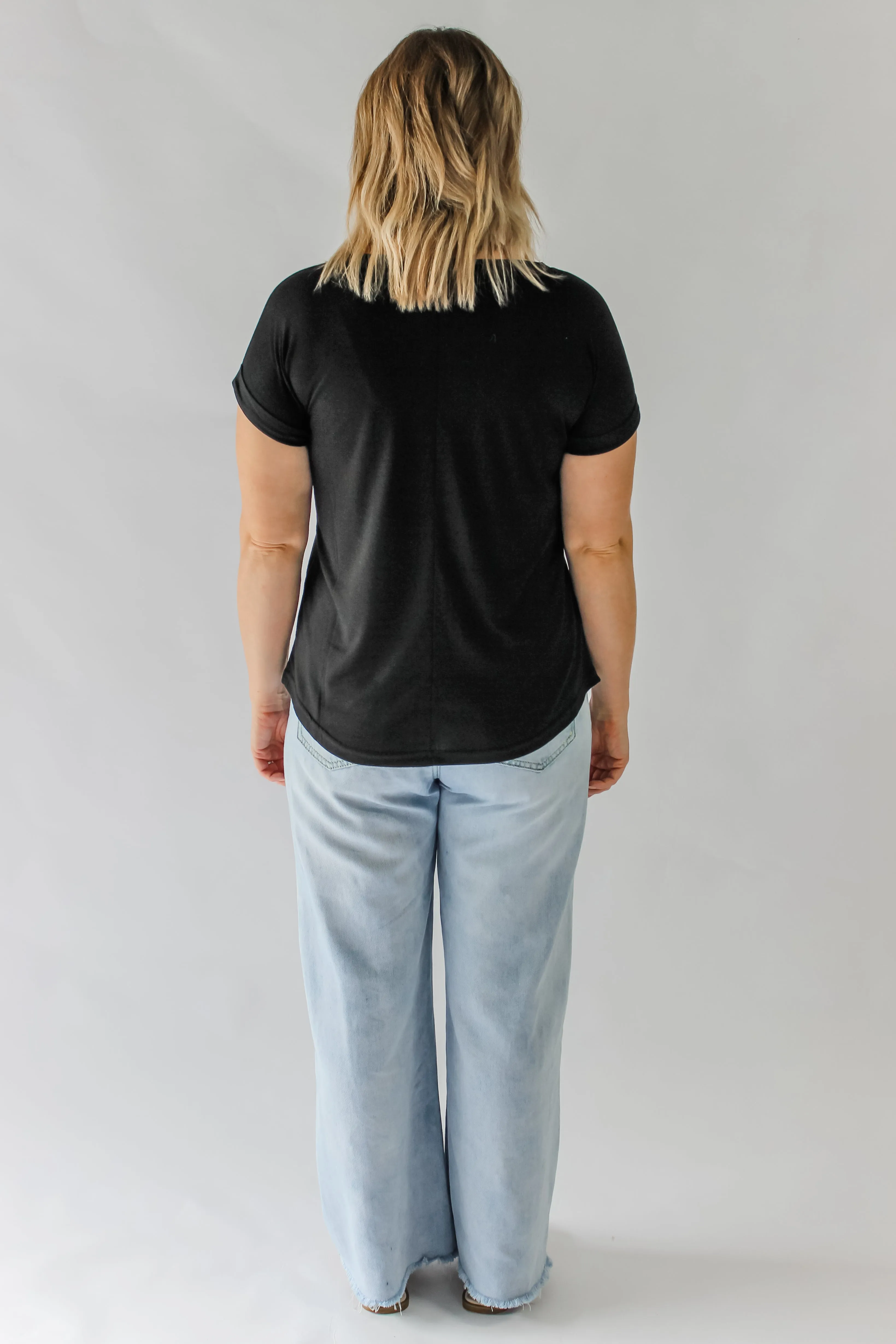 BASIC LOUNGEWEAR TEE - BLACK