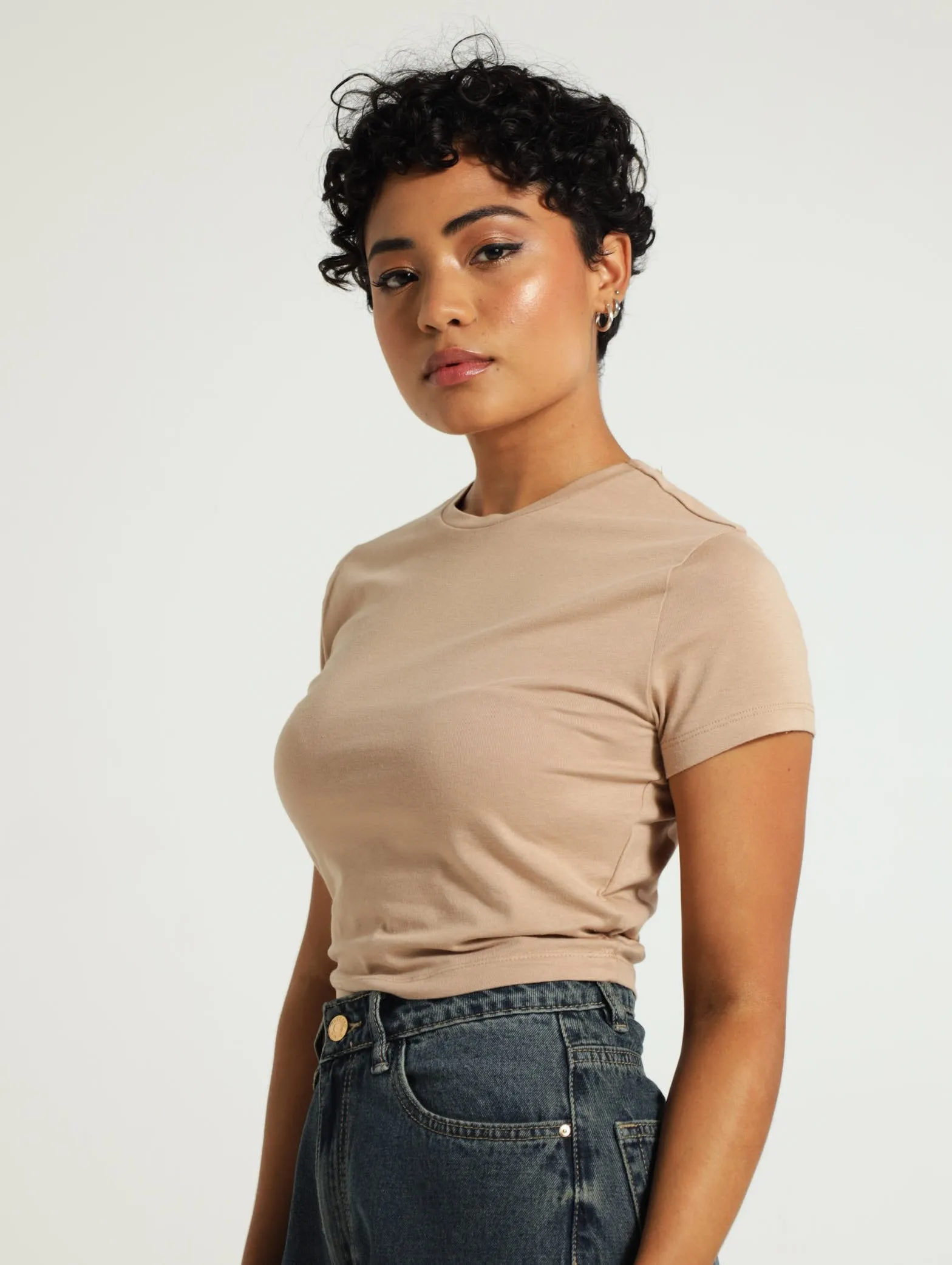 Basic Tee - Tan