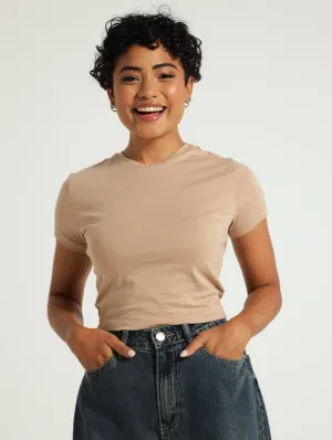 Basic Tee - Tan