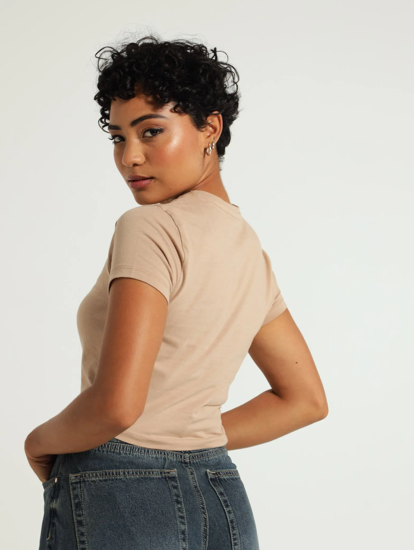 Basic Tee - Tan