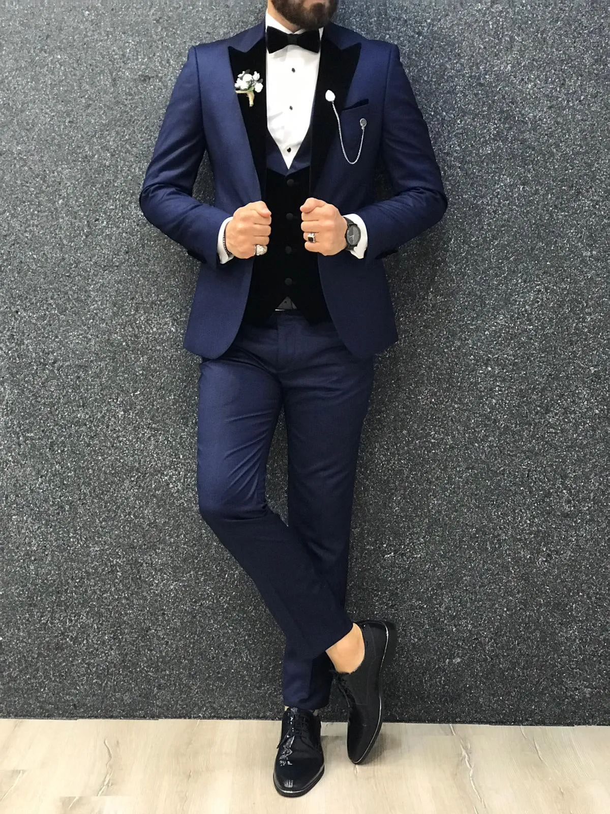 Bergamo Parliament Blue Tuxedo - The Epitome of Elegance