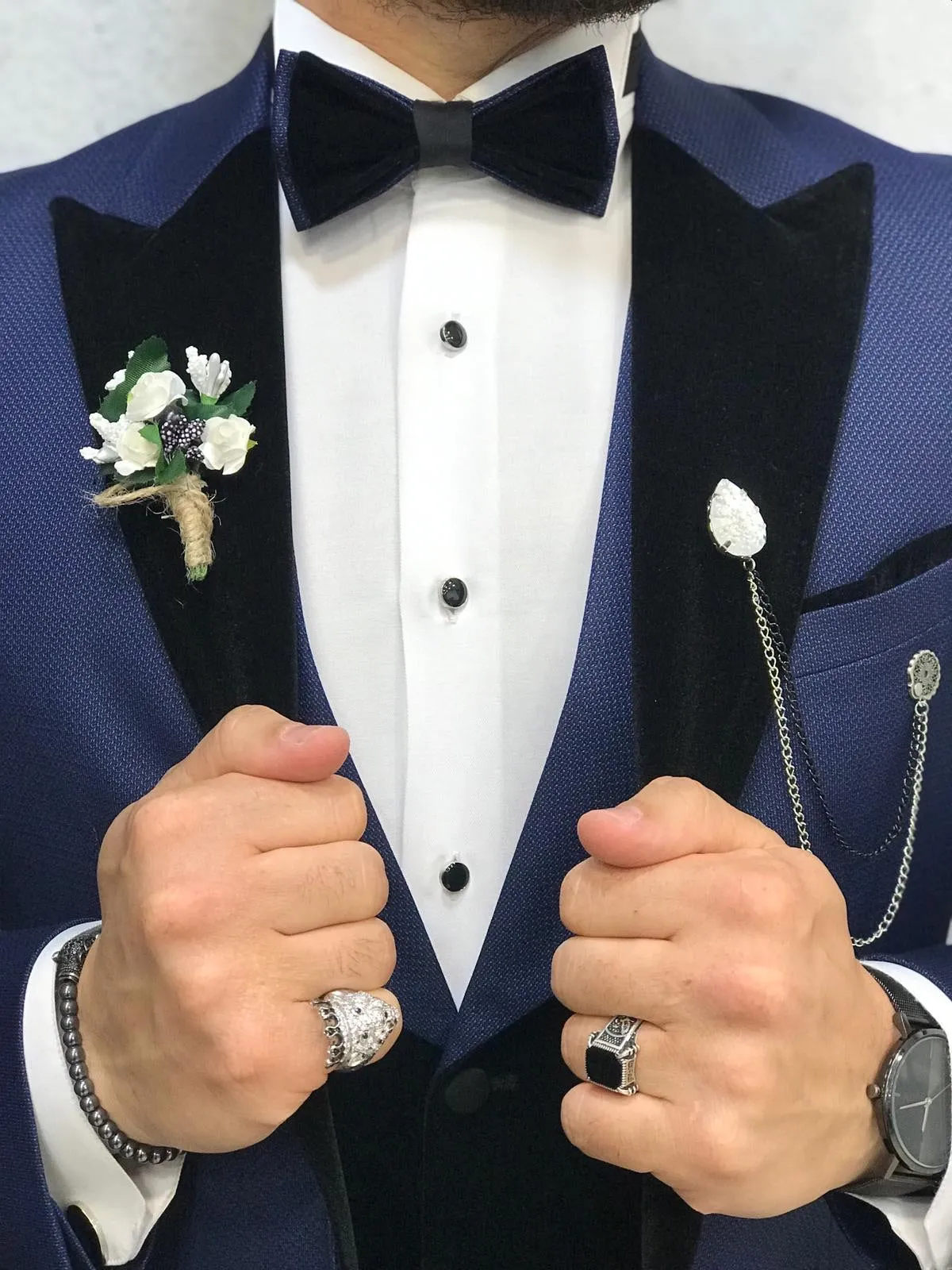Bergamo Parliament Blue Tuxedo - The Epitome of Elegance