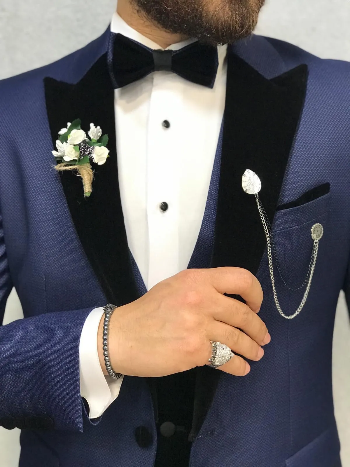 Bergamo Parliament Blue Tuxedo - The Epitome of Elegance