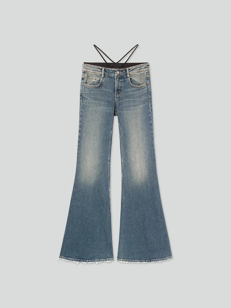 Bikini Waist Flare Jeans