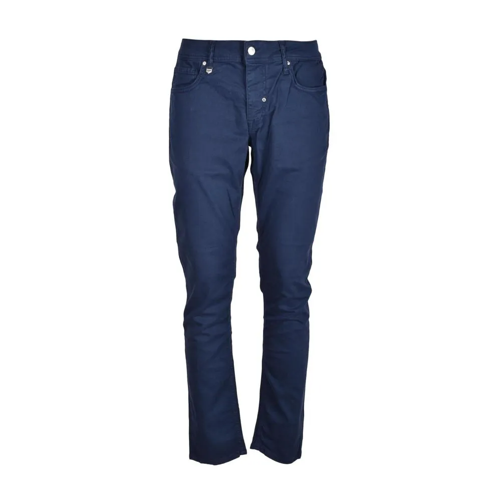 Black Cotton Jeans & Pant