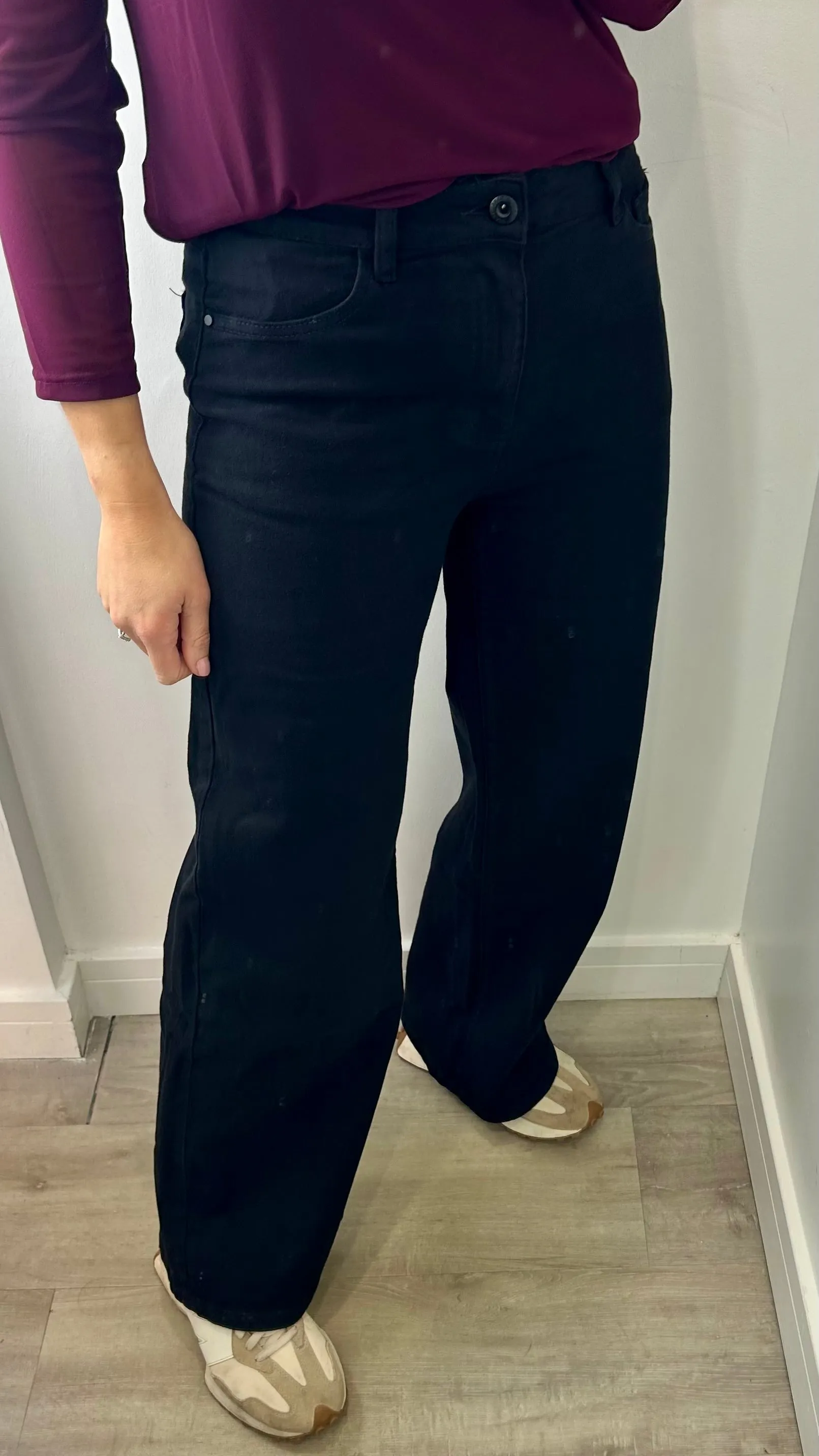 BLACK DAD FIT JEANS