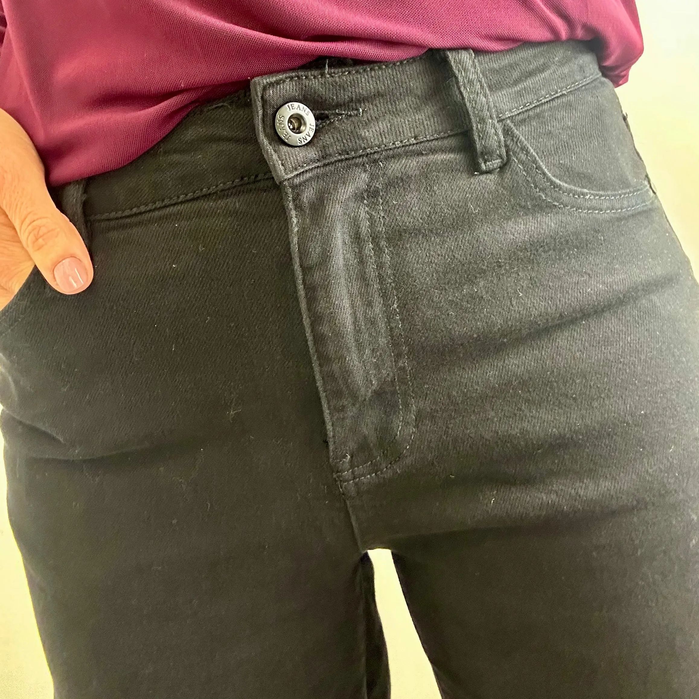 BLACK DAD FIT JEANS