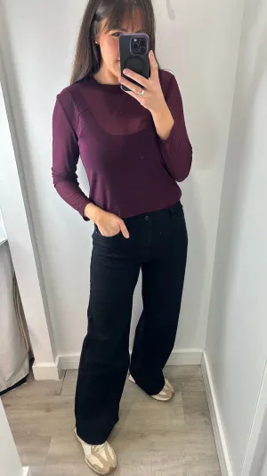 BLACK DAD FIT JEANS