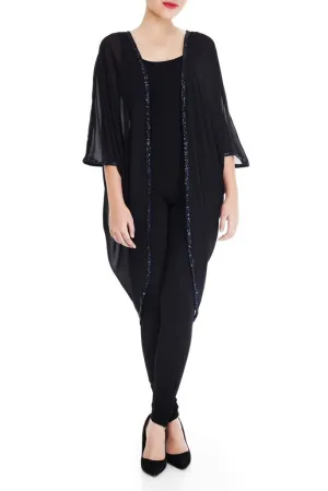 Black Heart | Full Sleeves Sequin Glam