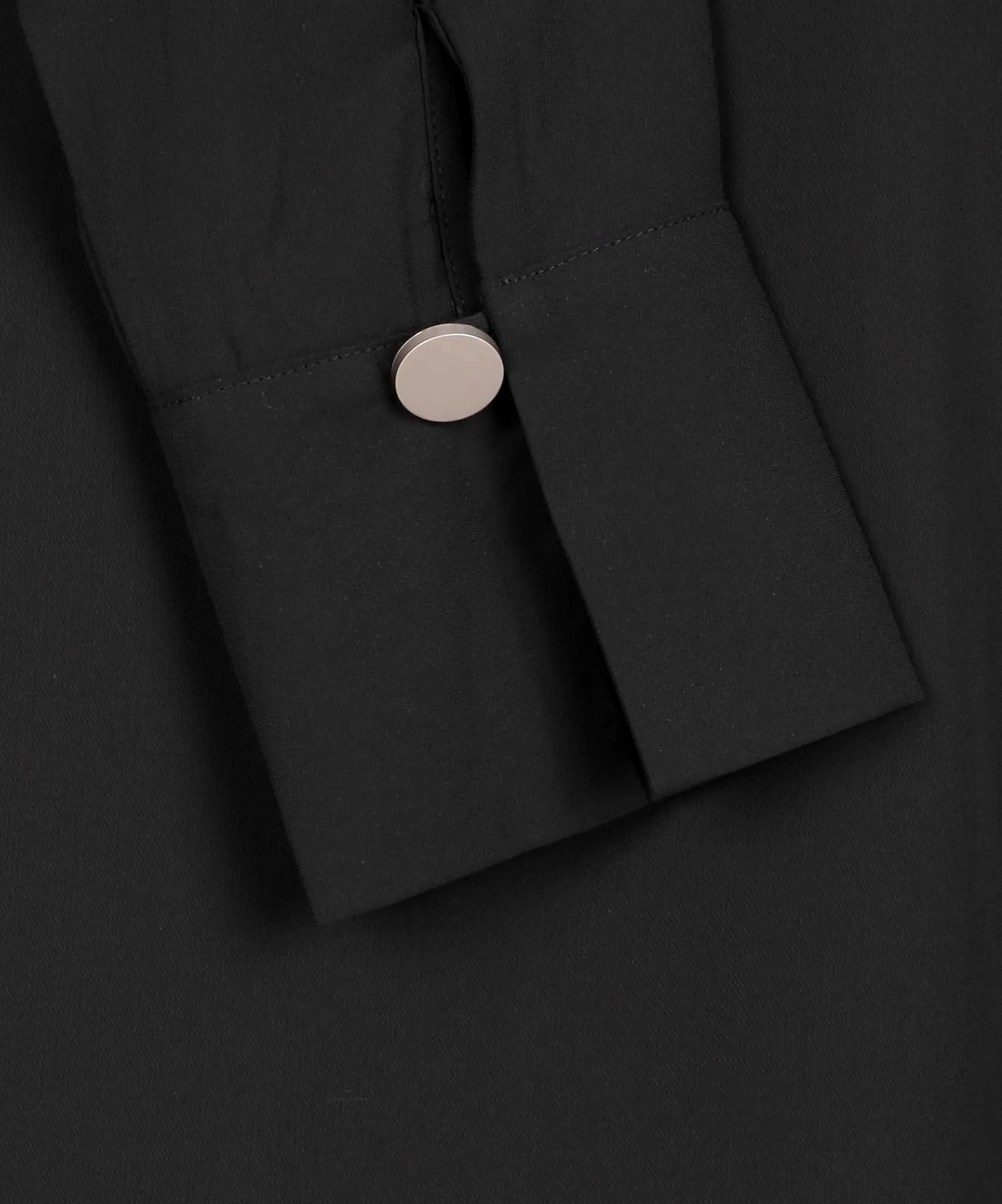 Black Long Sleeve Basic Blouse