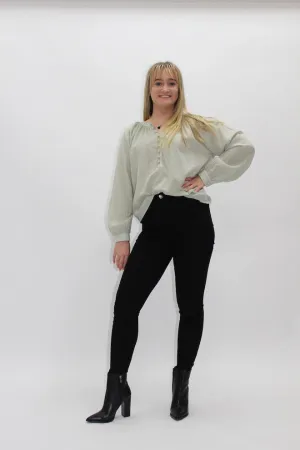 Black Straight Leg Jeans