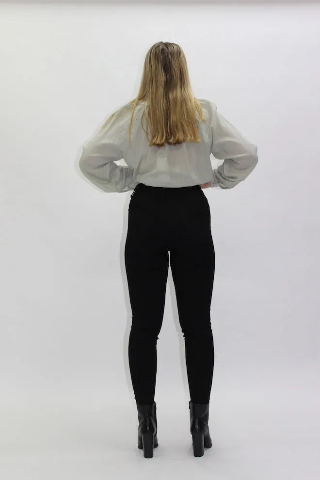 Black Straight Leg Jeans